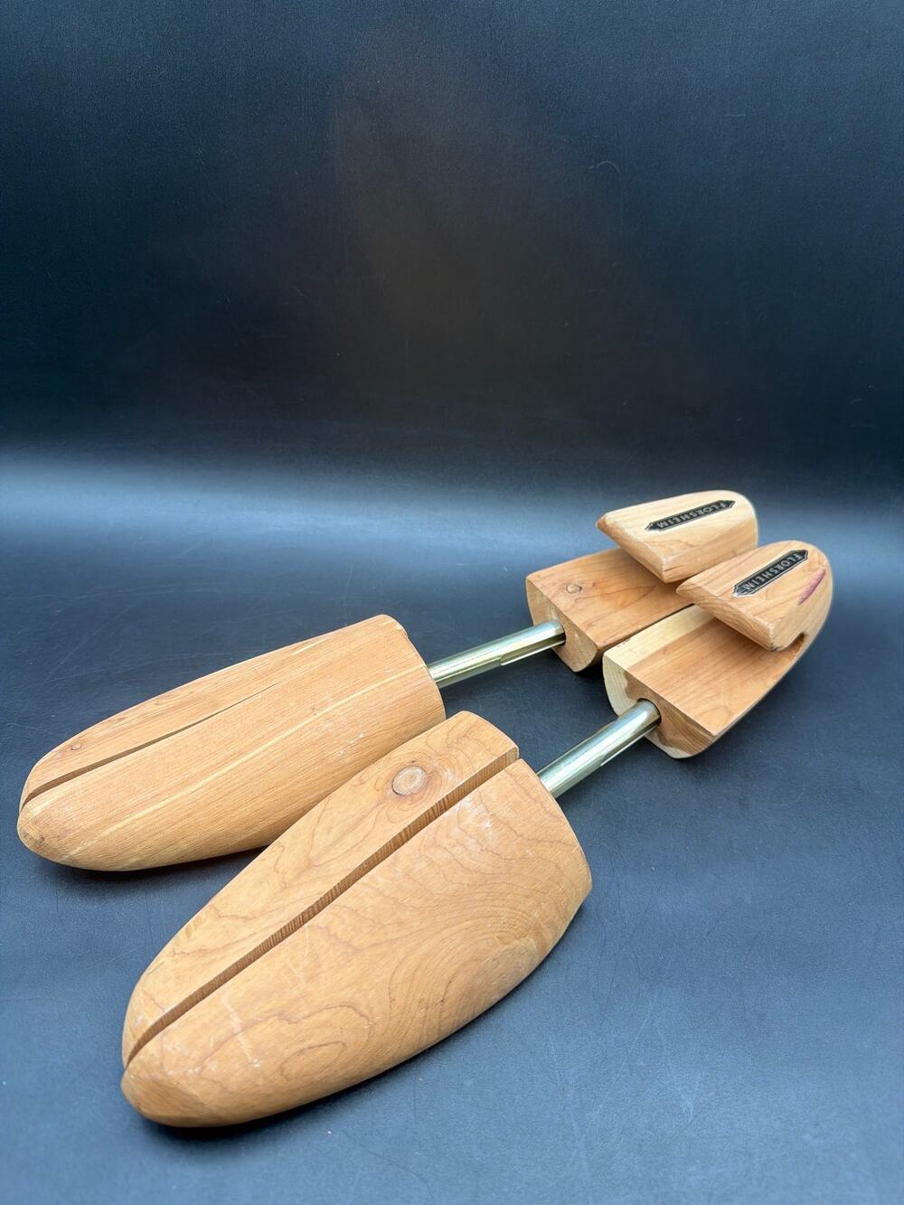 Vintage Florsheim Cedar Shoe Trees Men’s Extra Large Adjustable Split Toe Pair